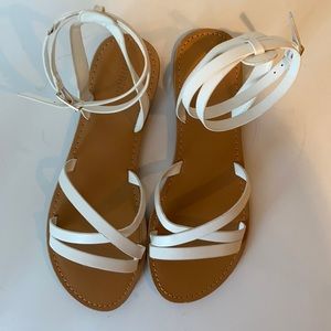 White Strappy Sandals